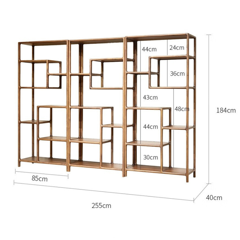 Стеллаж деревянный с полками для хранения Moon Walnut Furniture Стеллаж деревянный с полками для хранения Moon Walnut Furniture в Саратове