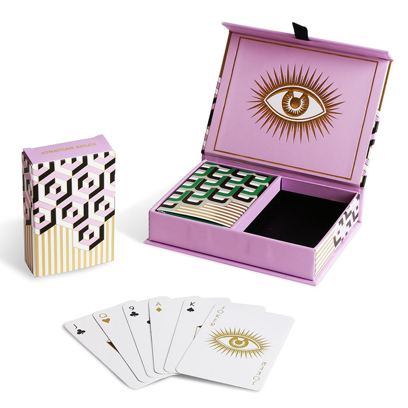 Игральные карты VERSAILLES PLAYING CARD SET Jonathan Adler Розовый Черный Белый Золотой Зеленый в Саратове | Loft Concept 