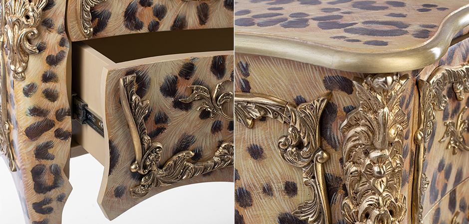 Комод стиль рококо Ref 573 Commode L. XV Leopard Комод стиль рококо Ref 573 Commode L. XV Leopard - Loft-Concept в Саратове