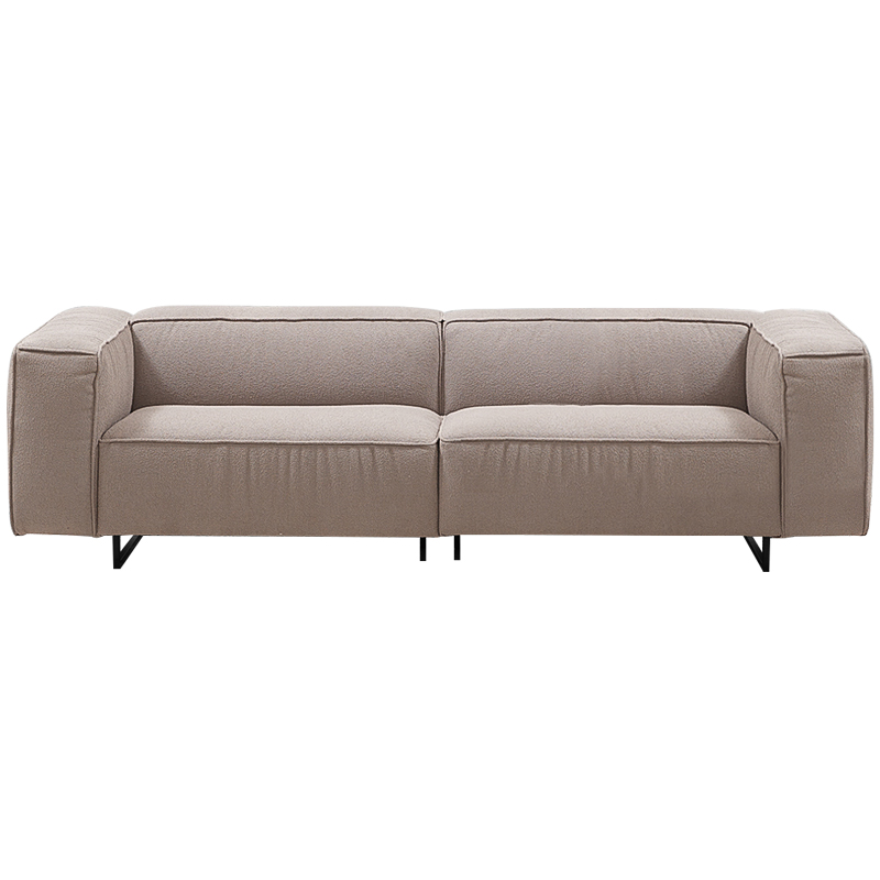 Диван Bastien Soft Beige Sofa Бежевый Черный в Саратове | Loft Concept 