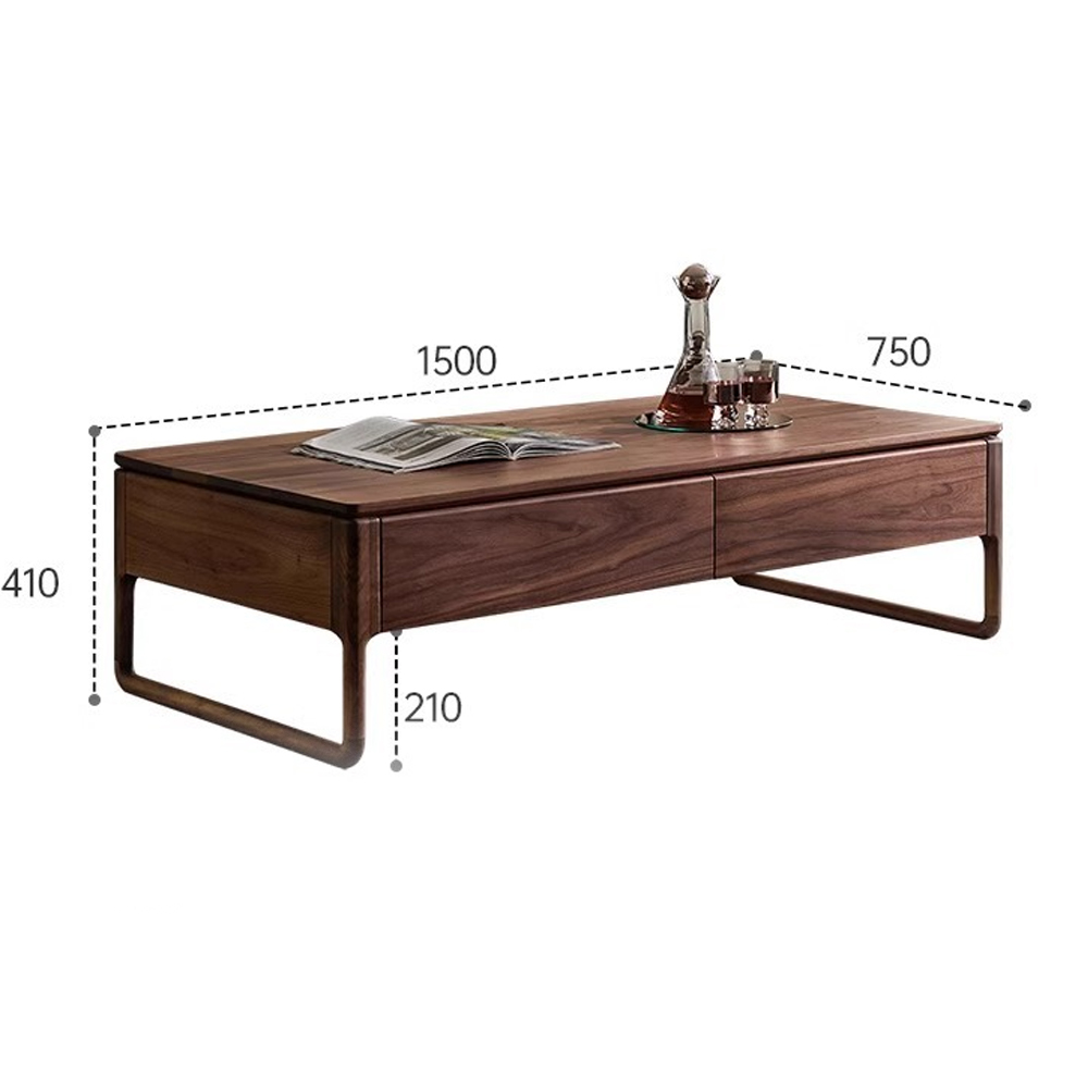 Кофейный стол из массива дерева с 4-мя ящиками Walnut Wood Table Кофейный стол из массива дерева с 4-мя ящиками Walnut Wood Table в Саратове