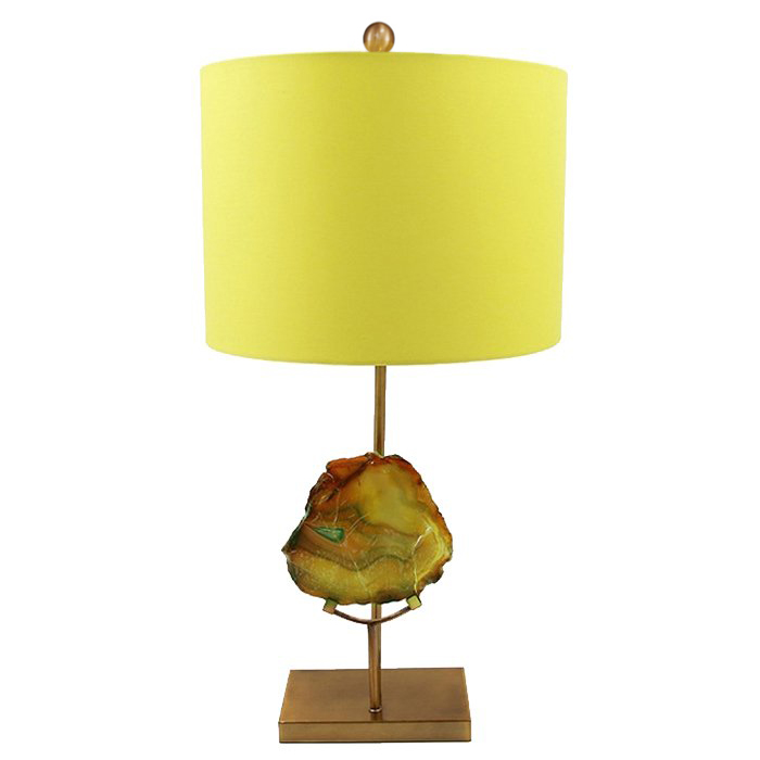 Настольная Лампа Agate Table Lamp Yellow Золотой Желтый в Саратове | Loft Concept 