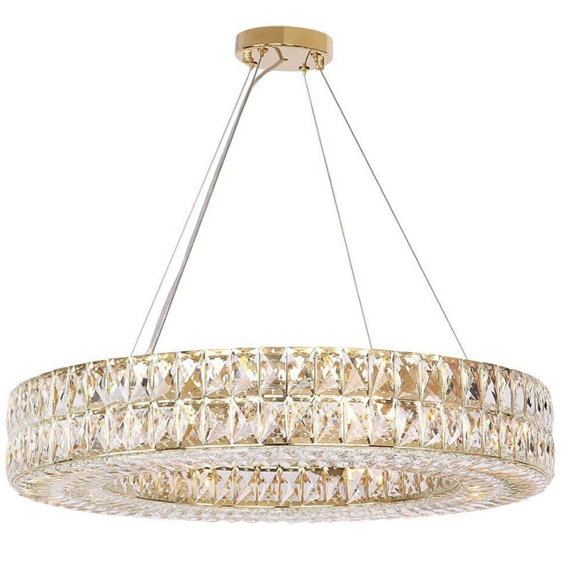 Люстра Crystal Regena Gold Chandelier 13 Золотой Прозрачный (Transparent) в Саратове | Loft Concept 