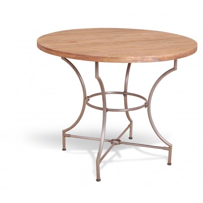 Cтол Industrial Metal Rust Round Dining Table  в Саратове | Loft Concept 