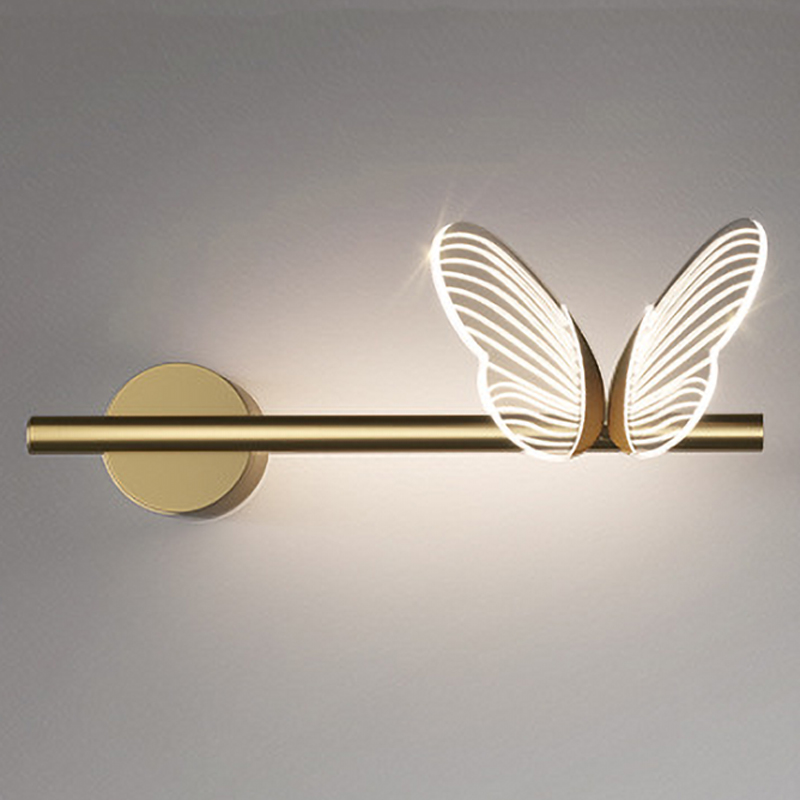 Бра Бабочка Butterfly Wall Lamp F Золотой Прозрачный в Саратове | Loft Concept 