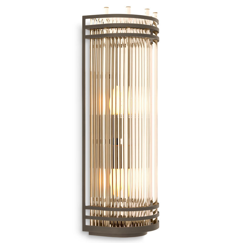 Бра Eichholtz Wall Lamp Gulf L Bronze Бронза Прозрачный в Саратове | Loft Concept 