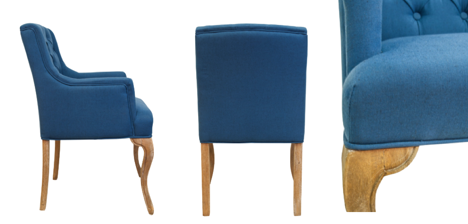 Стул French chairs Provence Amelia Blue ArmChair Стул French chairs Provence Amelia Blue ArmChair - Loft-Concept в Саратове