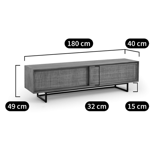 ТВ-тумба из массива тика Busto TV Stand в Саратове