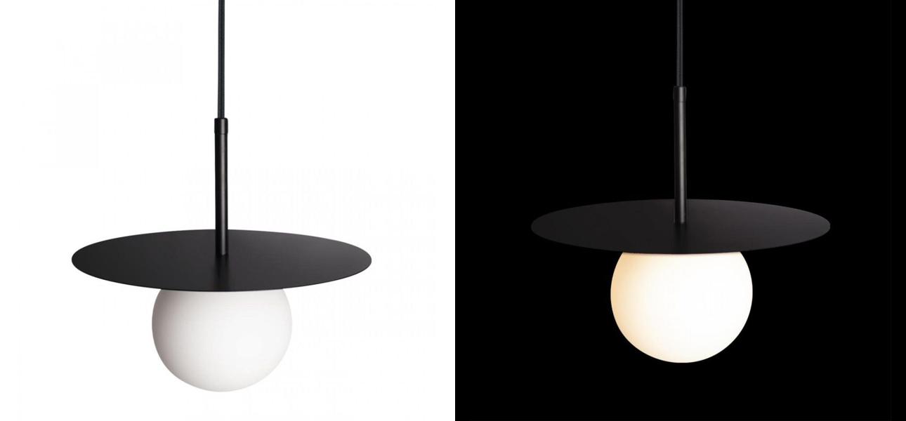 Подвесной светильник MATISSE Black 25 см - фото