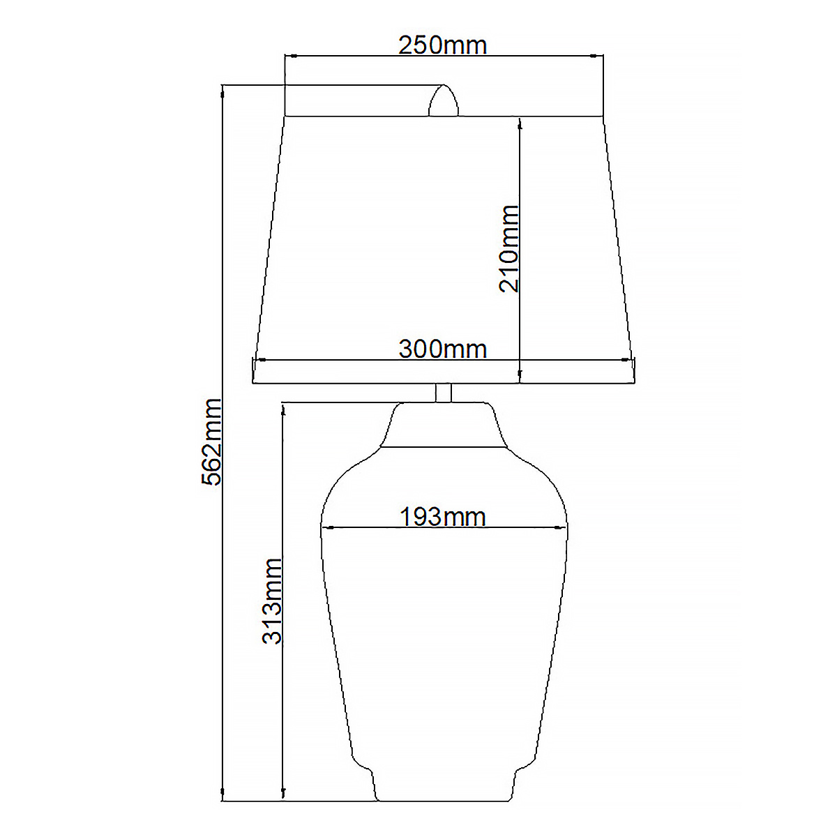 Настольная лампа с белым конусным абажуром и ребристым керамическим основанием Quintiesse в Саратове