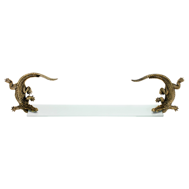 Полка для ванной Bronze Crocodiles Бронза Полка для ванной Bronze Crocodiles Бронза в Саратове | Loft Concept