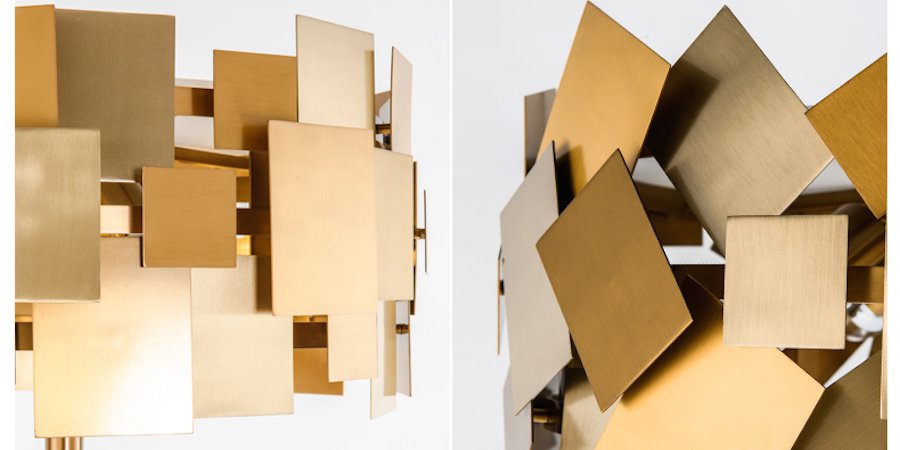 Торшер Gold Plate Floor Lamp Торшер Gold Plate Floor Lamp - Loft-Concept в Саратове