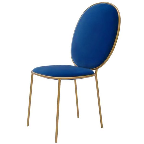 Стул STAY Dining Chair Золотой Синий в Саратове | Loft Concept 