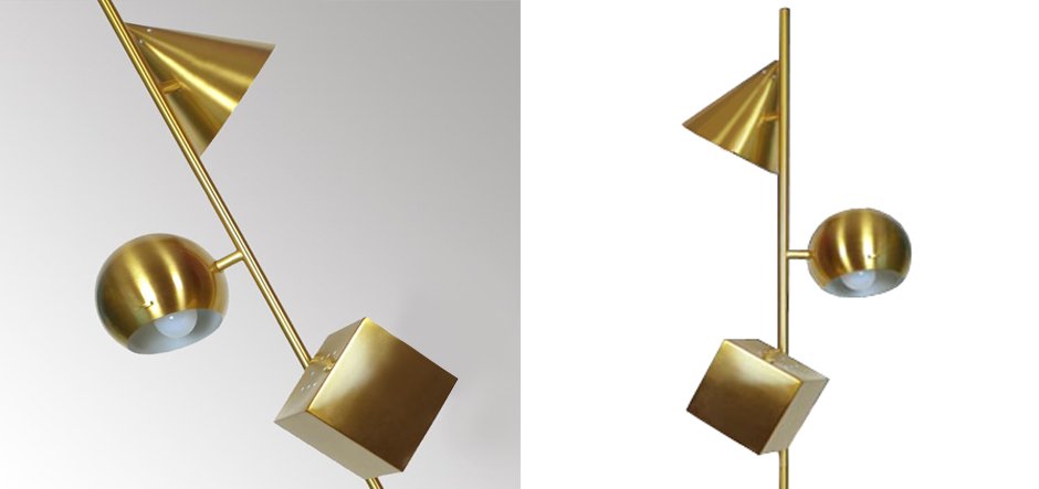 Торшер 3D geometry Gold Торшер 3D geometry Gold - Loft-Concept в Саратове