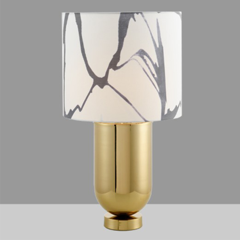 Настольная лампа Adeline Gold Table Lamp Золотой Белый в Саратове | Loft Concept 