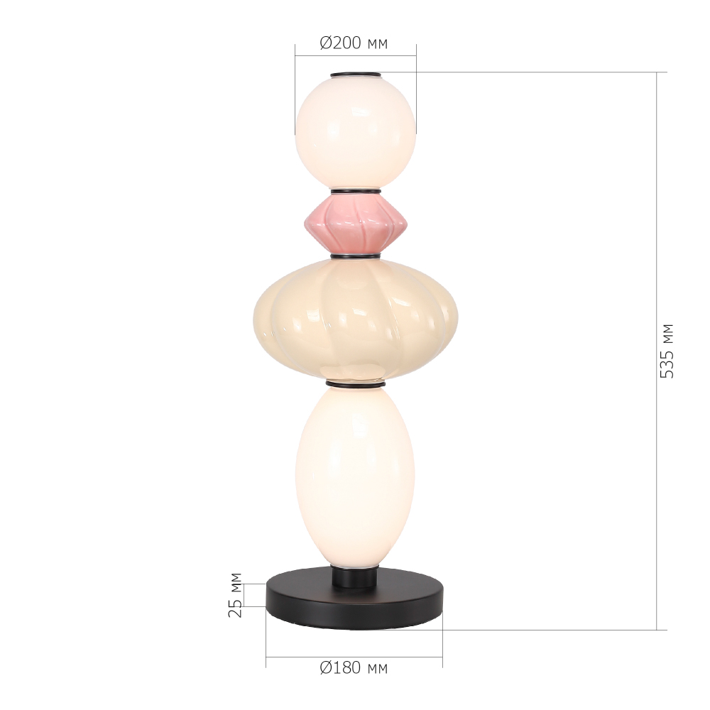 Настольная лампа с фигурными керамическими элементами Fragrant Light в Саратове