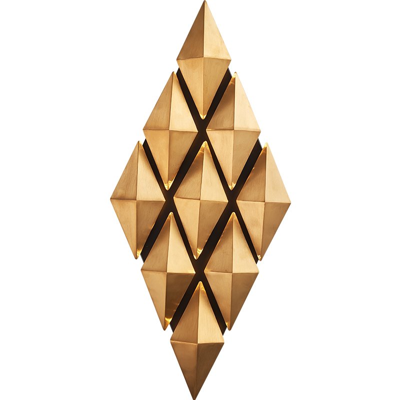 Бра Honeycomb Gold lozenges Wall Lamp Золотой в Саратове | Loft Concept 