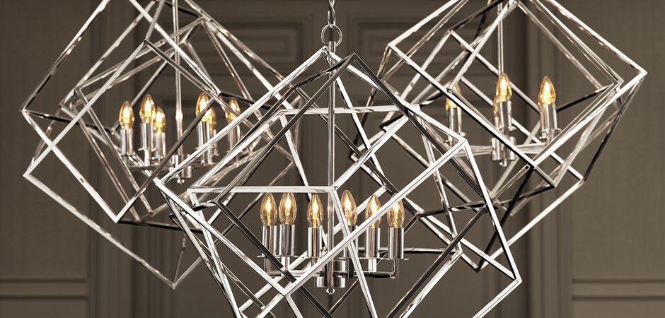 Подвесной светильник КУБ Matrix цвет Nickel Подвесной светильник КУБ Matrix цвет Nickel - Loft-Concept в Саратове