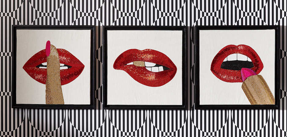 Панно LIPSTICK BEADED WALL ART Панно LIPSTICK BEADED WALL ART - Loft-Concept в Саратове