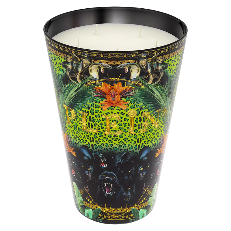 Свеча Philipp Plein Candle Jungle XL Черный Мульти в Саратове | Loft Concept 