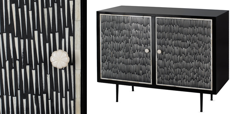 Буфет инкрустированный Inlaid Bone Black and white Буфет инкрустированный Inlaid Bone Black and white - Loft-Concept в Саратове