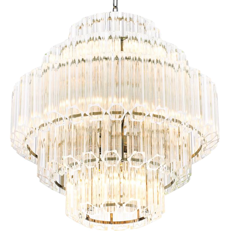 Люстра Chandelier Vittoria S Clear Никель Прозрачный (Transparent) в Саратове | Loft Concept 