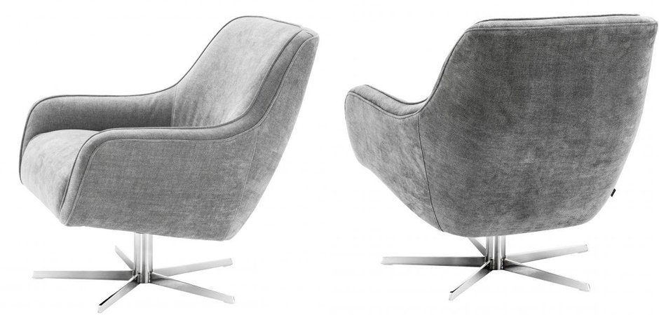 Кресло Eichholtz Swivel Chair Serena Grey Кресло Eichholtz Swivel Chair Serena Grey - Loft-Concept в Саратове