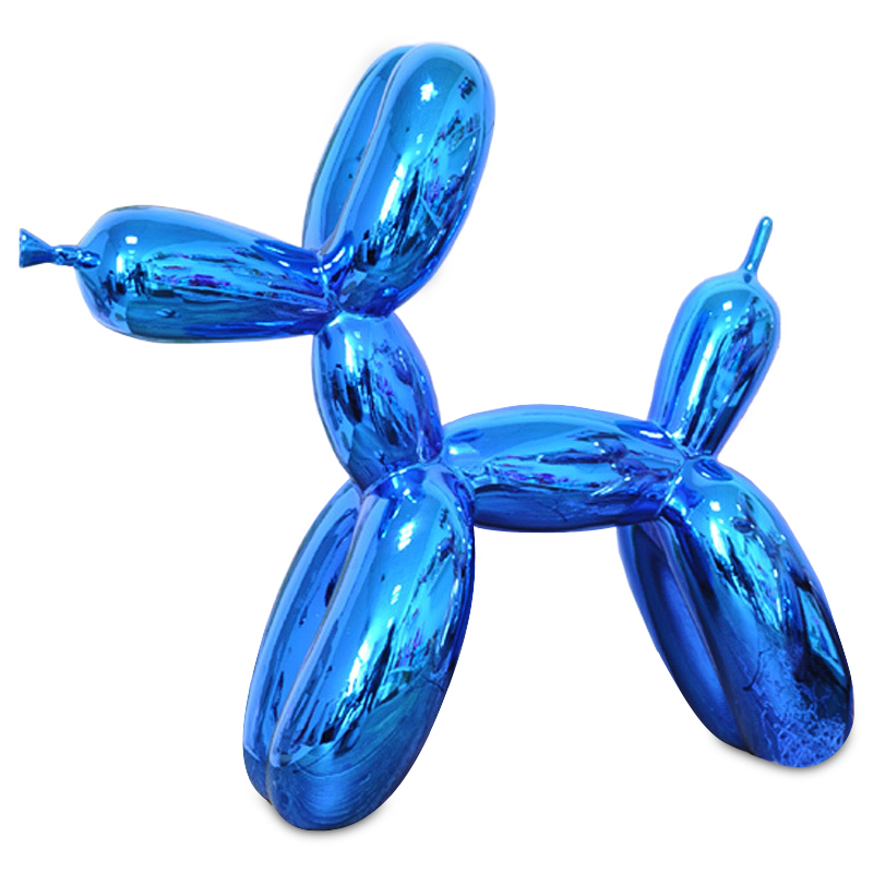 Статуэтка Jeff Koons Balloon Dog shining blue Светло-синий в Саратове | Loft Concept 