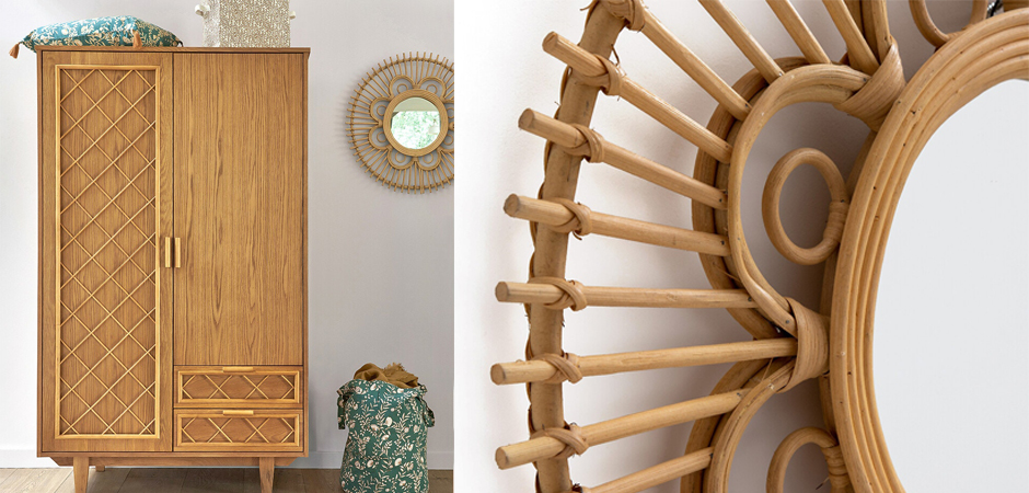 Зеркало Mirror Rattan Round D65 Зеркало Mirror Rattan Round D65 - Loft-Concept в Саратове