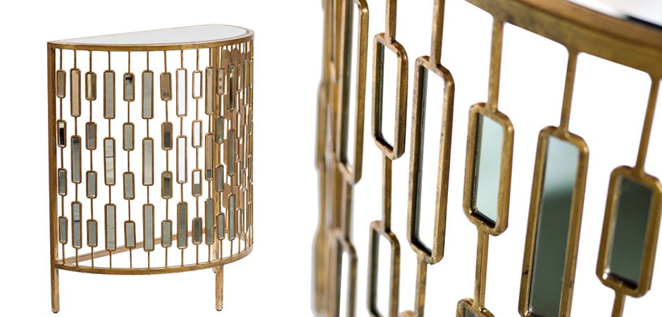 Консоль зеркальная Mirror Inserts Сonsole Консоль зеркальная Mirror Inserts Сonsole - Loft-Concept в Саратове