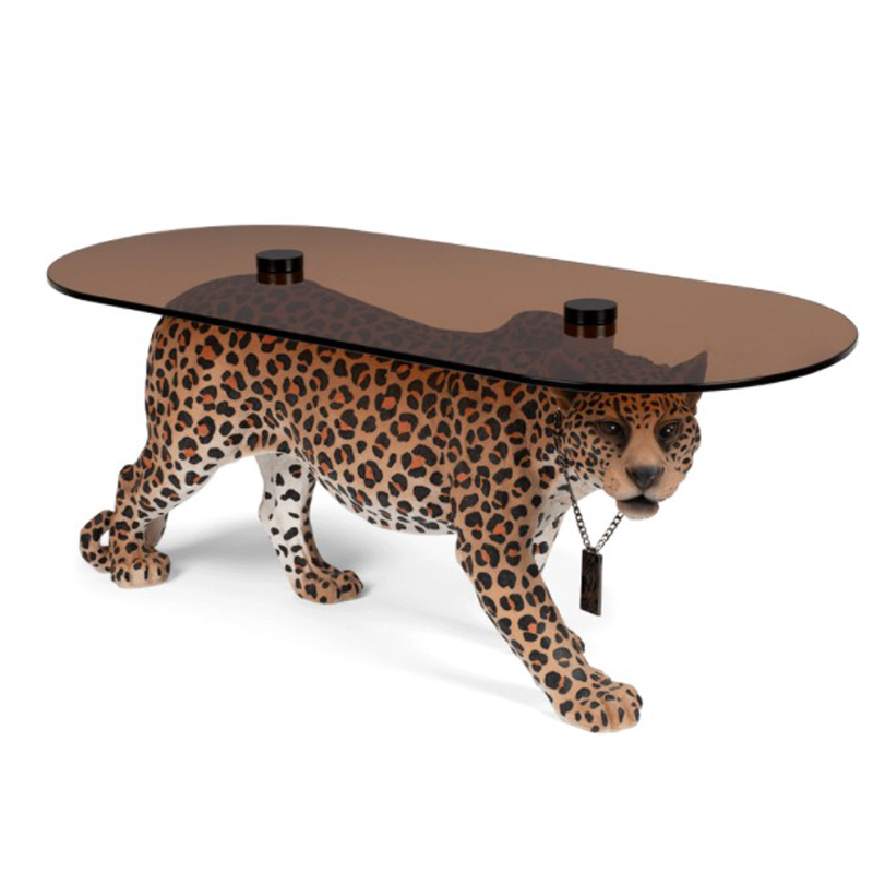 Кофейный стол DOPE AS HELL COFFEE TABLE SPOTTED Коричневый в Саратове | Loft Concept 