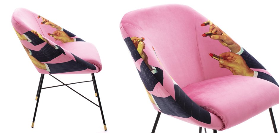 Кресло Seletti Padded Chair Lipsticks Pink - фото №2