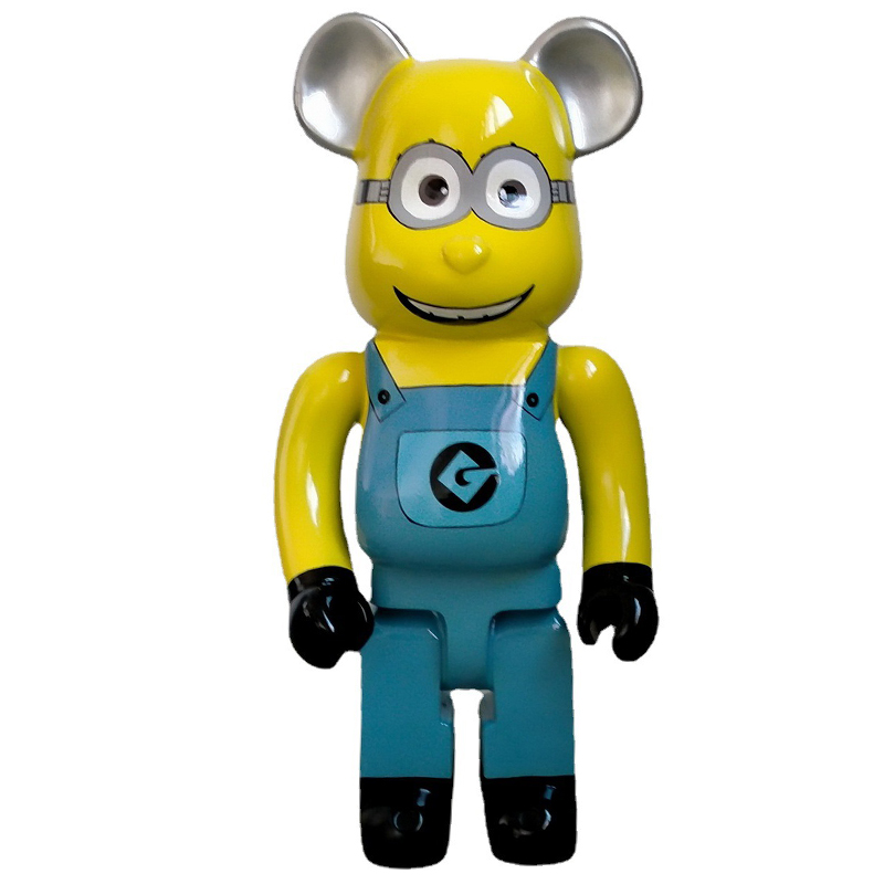 Статуэтка Bearbrick Minion Dave Синий Желтый Черный в Саратове | Loft Concept 