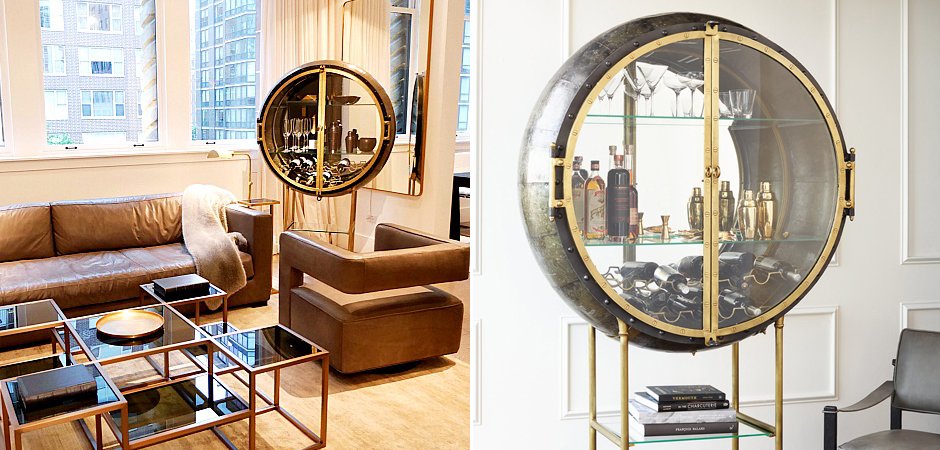 Шкаф Porthole Bar Restoration Hardware Шкаф Porthole Bar Restoration Hardware - Loft-Concept в Саратове