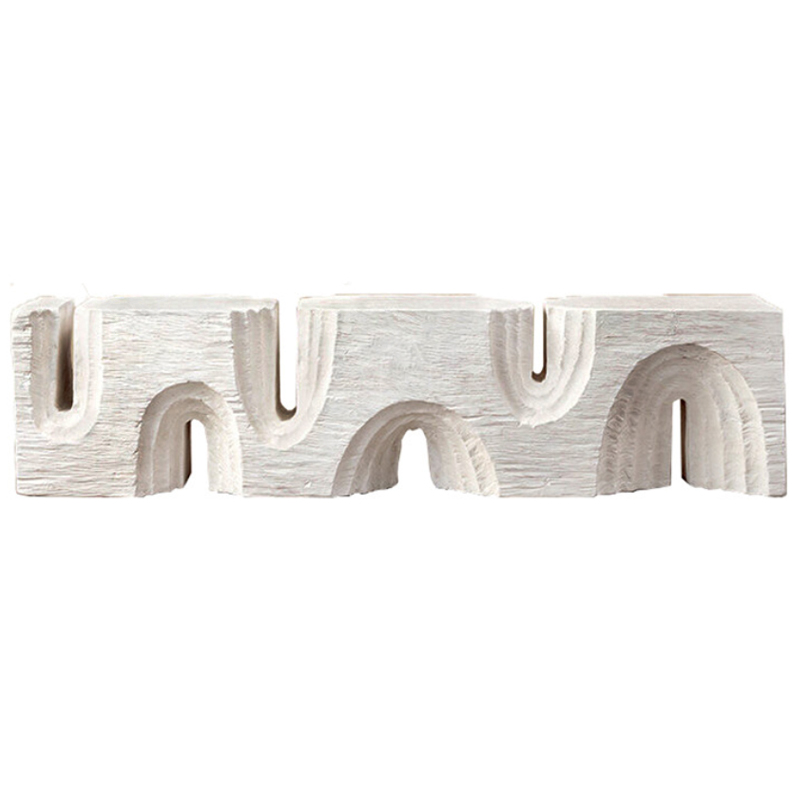 Банкетка Kelly Wearstler Echo Long Bench Белый Банкетка Kelly Wearstler Echo Long Bench Белый в Саратове | Loft Concept