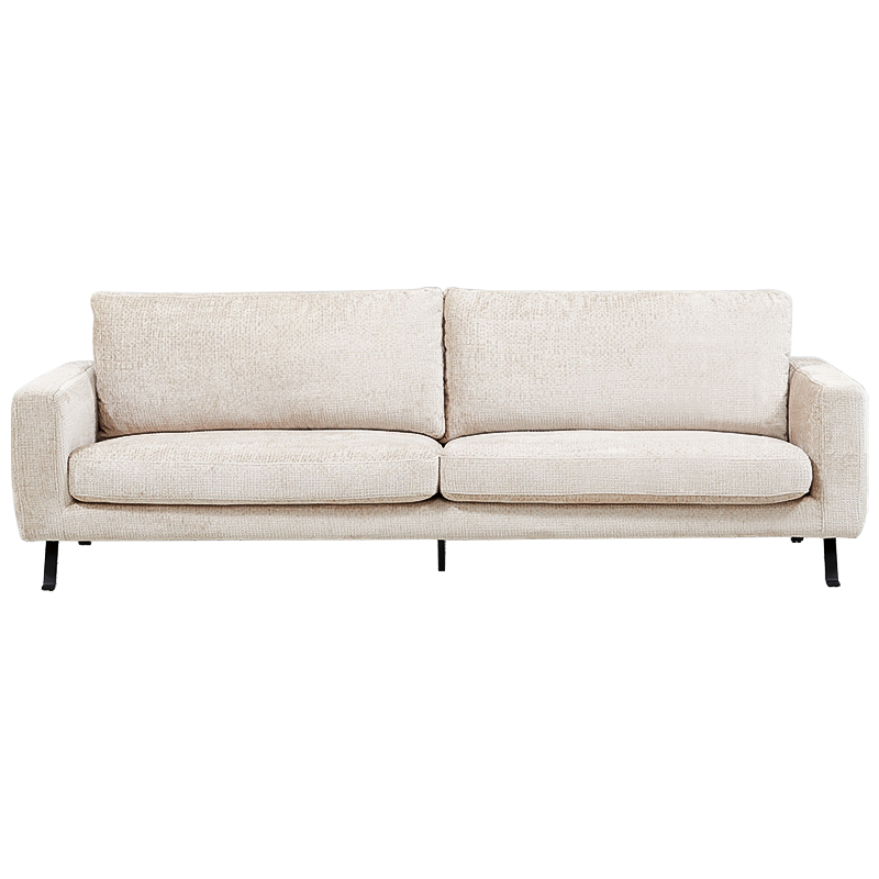 Диван Rowse Beige Sofa Бежевый Черный в Саратове | Loft Concept 