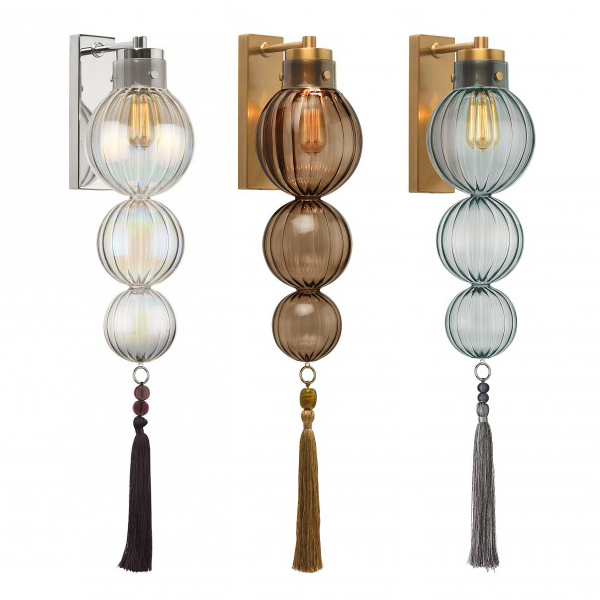 Бра Heathfield Lighting - Medina Wall Латунь Прозрачный Коричневый Голубой Хром Бра Heathfield Lighting - Medina Wall Латунь Прозрачный Коричневый Голубой Хром в Саратове | Loft Concept