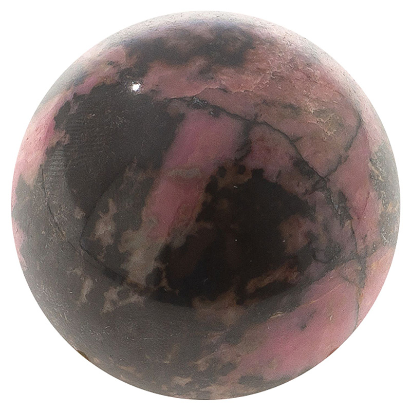 Шар декоративный из натурального камня Родонит Natural Stone Spheres Розовый Черный Шар декоративный из натурального камня Родонит Natural Stone Spheres Розовый Черный в Саратове | Loft Concept