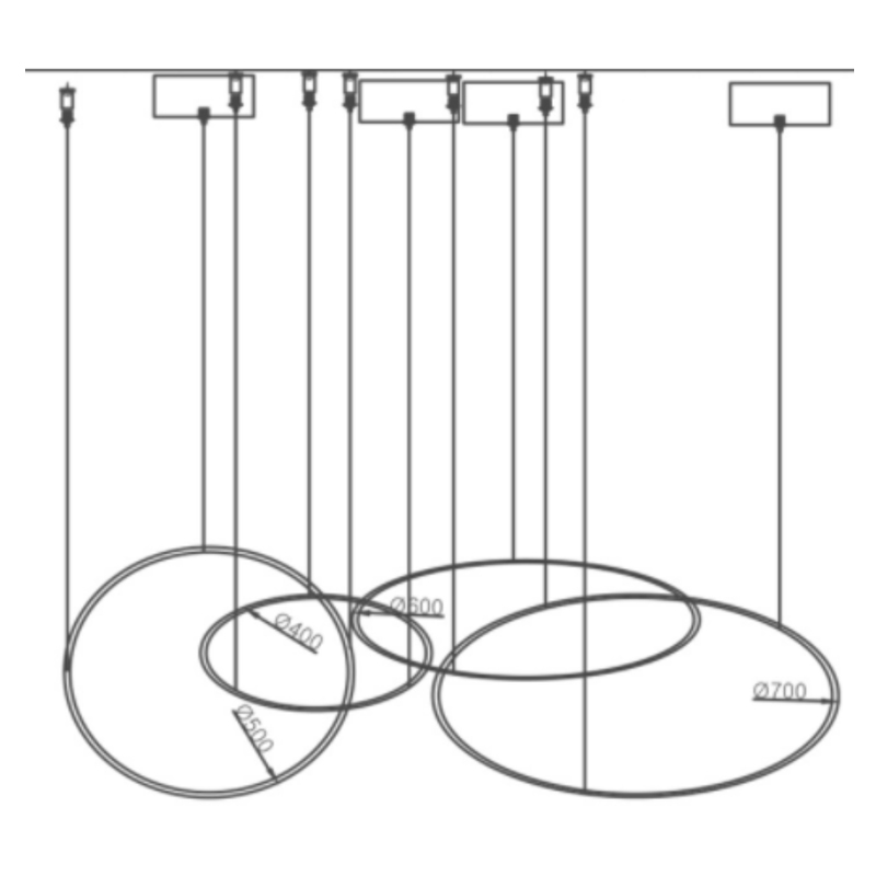 Люстра ORACLE 4 Rings в Саратове