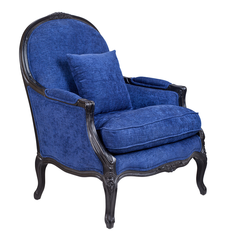 Кресло Bernard Armchair blue Синий в Саратове | Loft Concept 