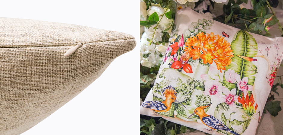 Декоративная подушка Hoopoes and Flowers Pillow Декоративная подушка Hoopoes and Flowers Pillow - Loft-Concept в Саратове