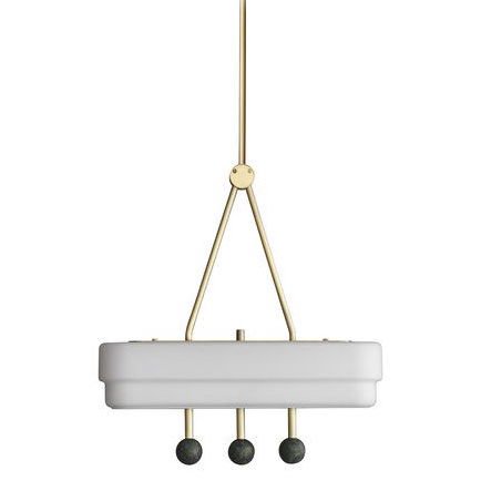 BERT FRANK SPATE PENDANT Bert Frank Латунь Белый в Саратове | Loft Concept 