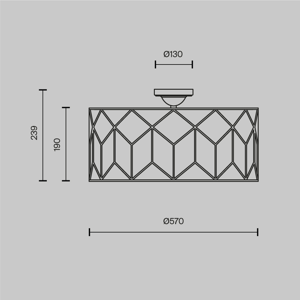 Потолочный светильник Messina Е27 в Саратове