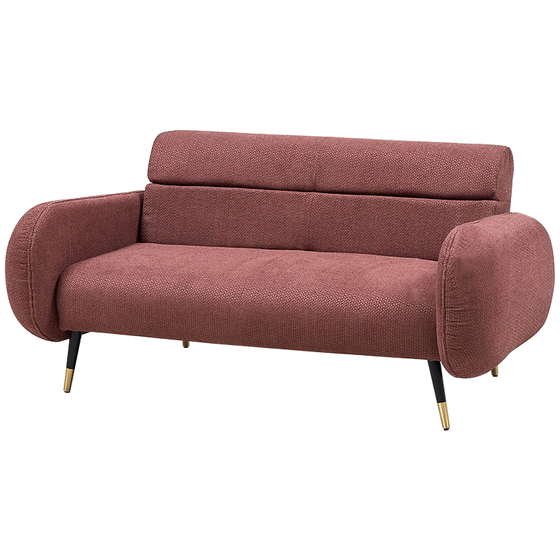 Диван Hebert Sofa Red M Красный Красный Черный Латунь в Саратове | Loft Concept 