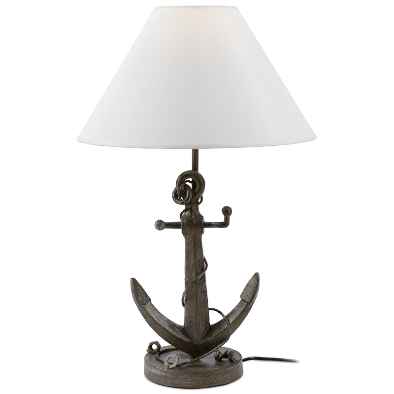 Настольная лампа Sea Anchor Table Lamp Коричневый Белый в Саратове | Loft Concept 