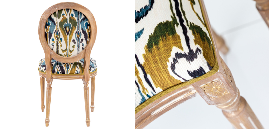 Стул Ikat Pattern с овальной спинкой Стул Ikat Pattern с овальной спинкой - Loft-Concept в Саратове