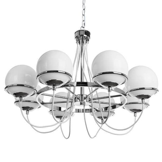 Люстра Melissa Chandelier Chromium Хром Белый в Саратове | Loft Concept 