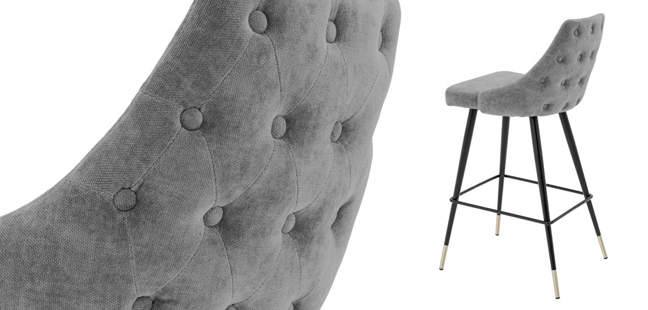 Барный стул Eichholtz Bar Stool Cedro Grey Барный стул Eichholtz Bar Stool Cedro Grey - Loft-Concept в Саратове