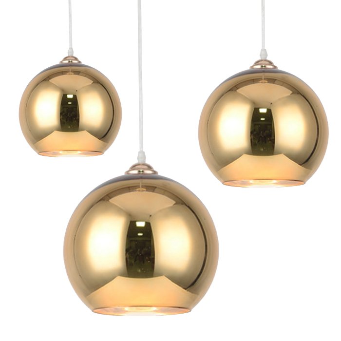 Подвесной светильник GOLD mirror shade modern pendant Золотой в Саратове | Loft Concept 