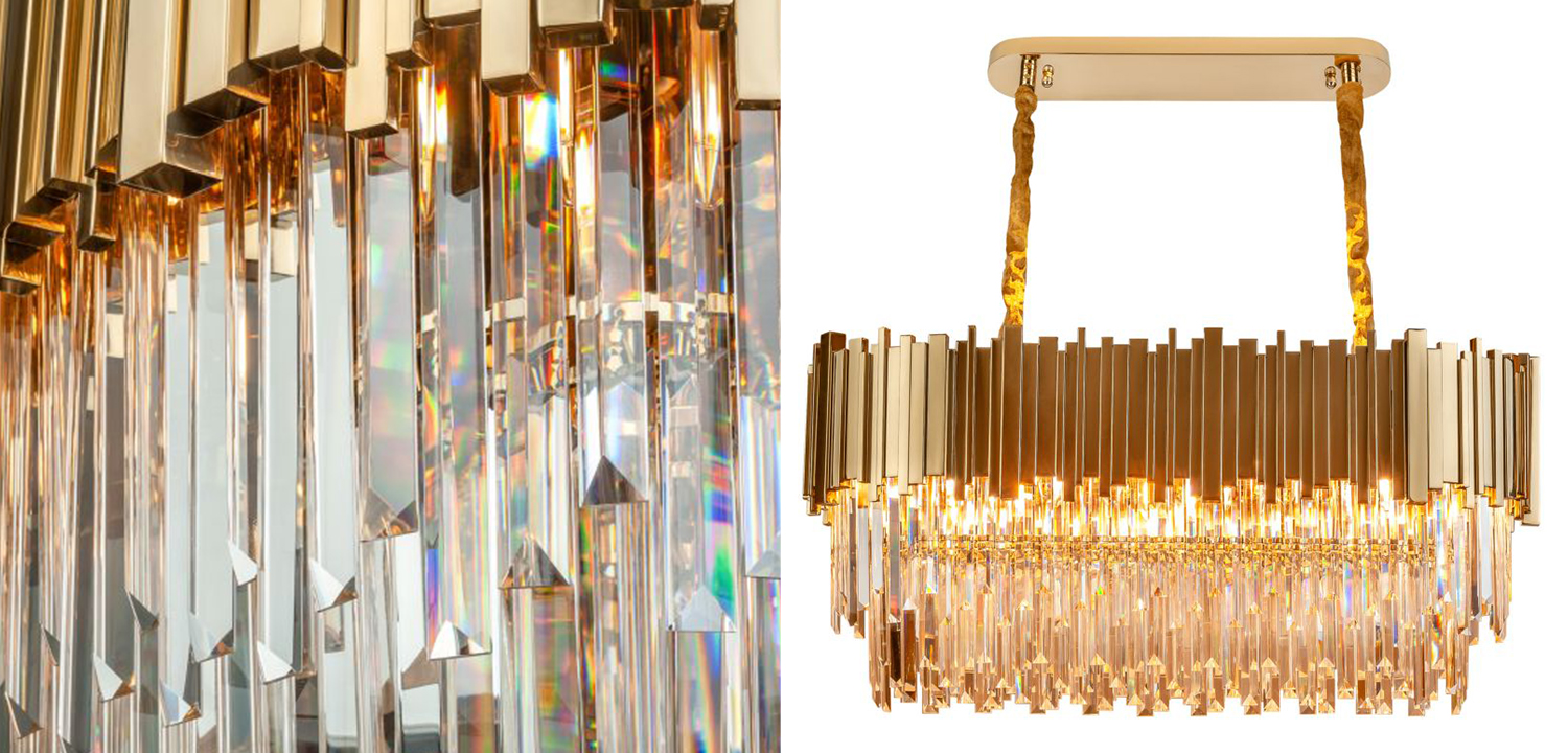 Большая многоярусная люстра Cascade Glass Metal Luxxu Chandelier 100 - фото